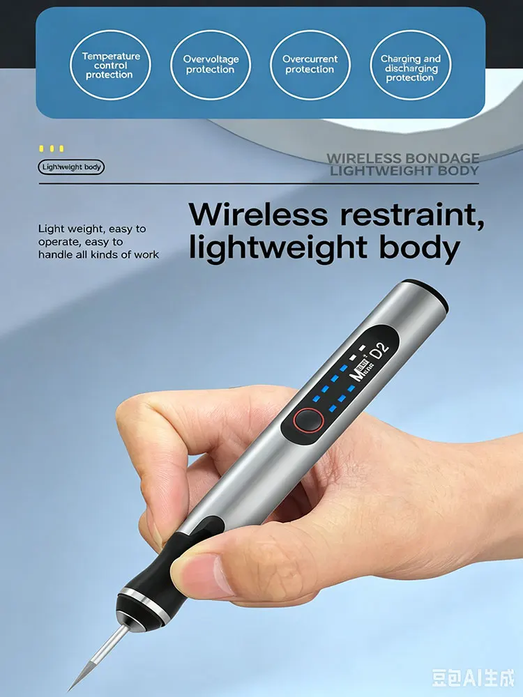 MaAnt D2 Elektrischer Schleifstift Intelligenter Lade-Gravurstift Handy-CPU-IC-Polierwerkzeug Gitter-Schneidwerkzeug LCD-OCA-Entferner