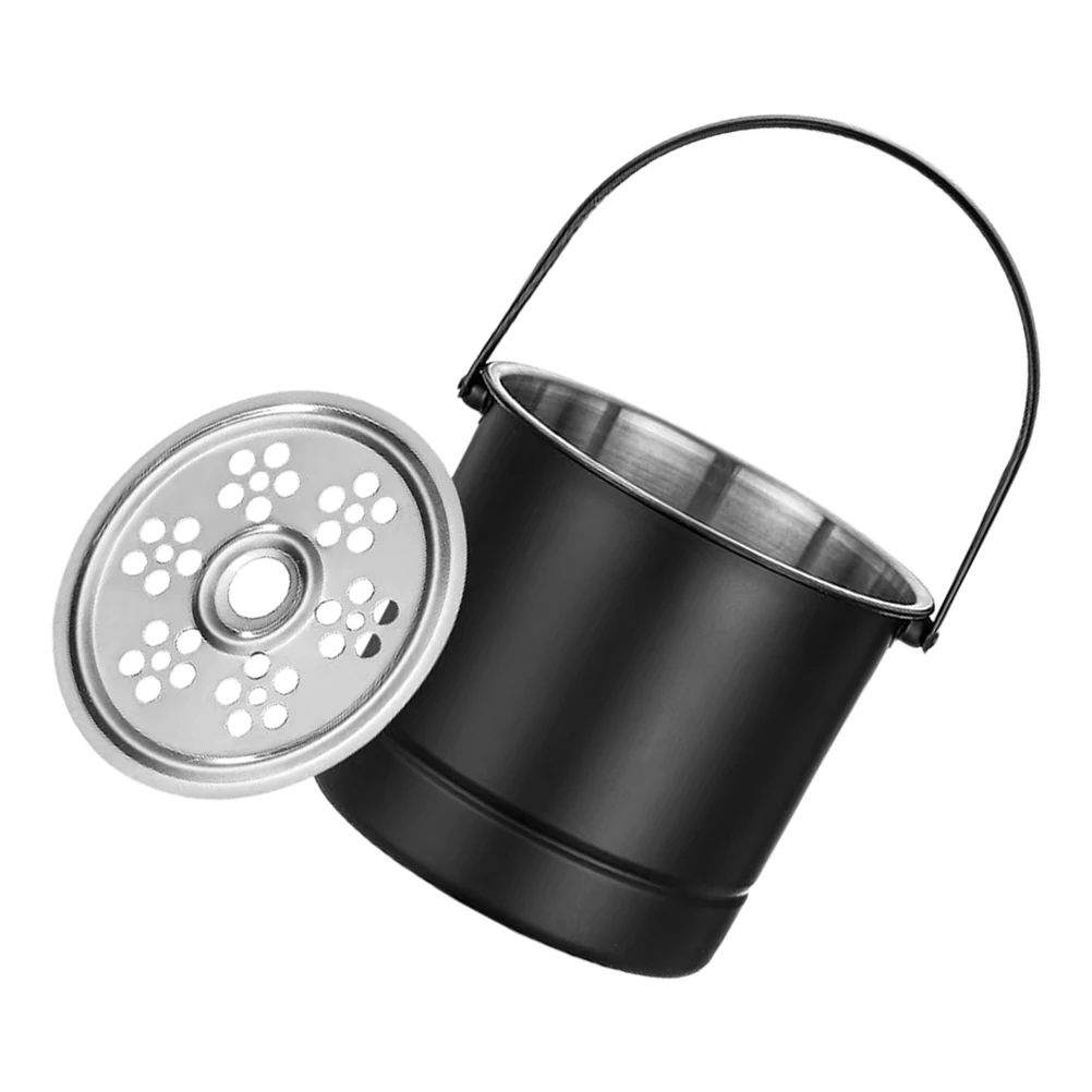 

Stainless Steel Ice Bucket for Party Black Automatic Drinks Buckets Suitable Hotel Bar KTV Multi Functional Beer Juice