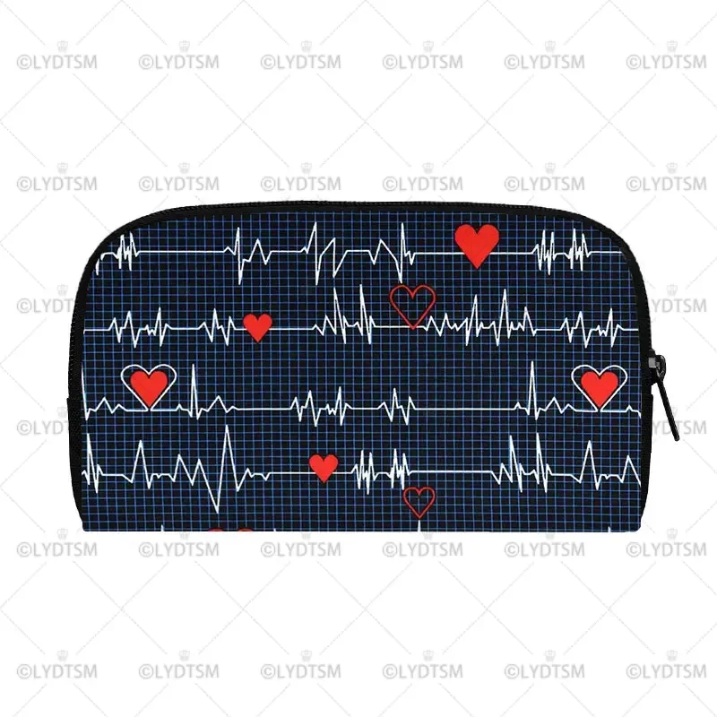 Grazie dottore e infermiera portafoglio lungo da donna infermiera con ali borse portaoggetti ECG borsa portamonete semplice da donna