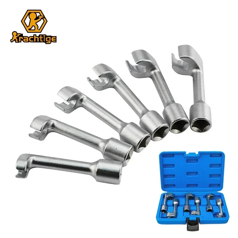 Krachtige Socket Wrench L-shaped Open Hexagonal Slotted Fuel Line Remover Automotive Repair Tools