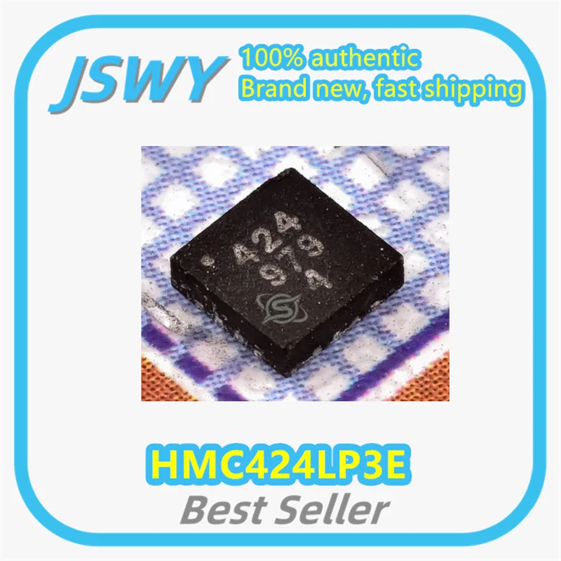 (1/5 Pcs) HMC424LP3E RF Chip Attenuator QFN16 Genuine Silk Screen 424 Electronics