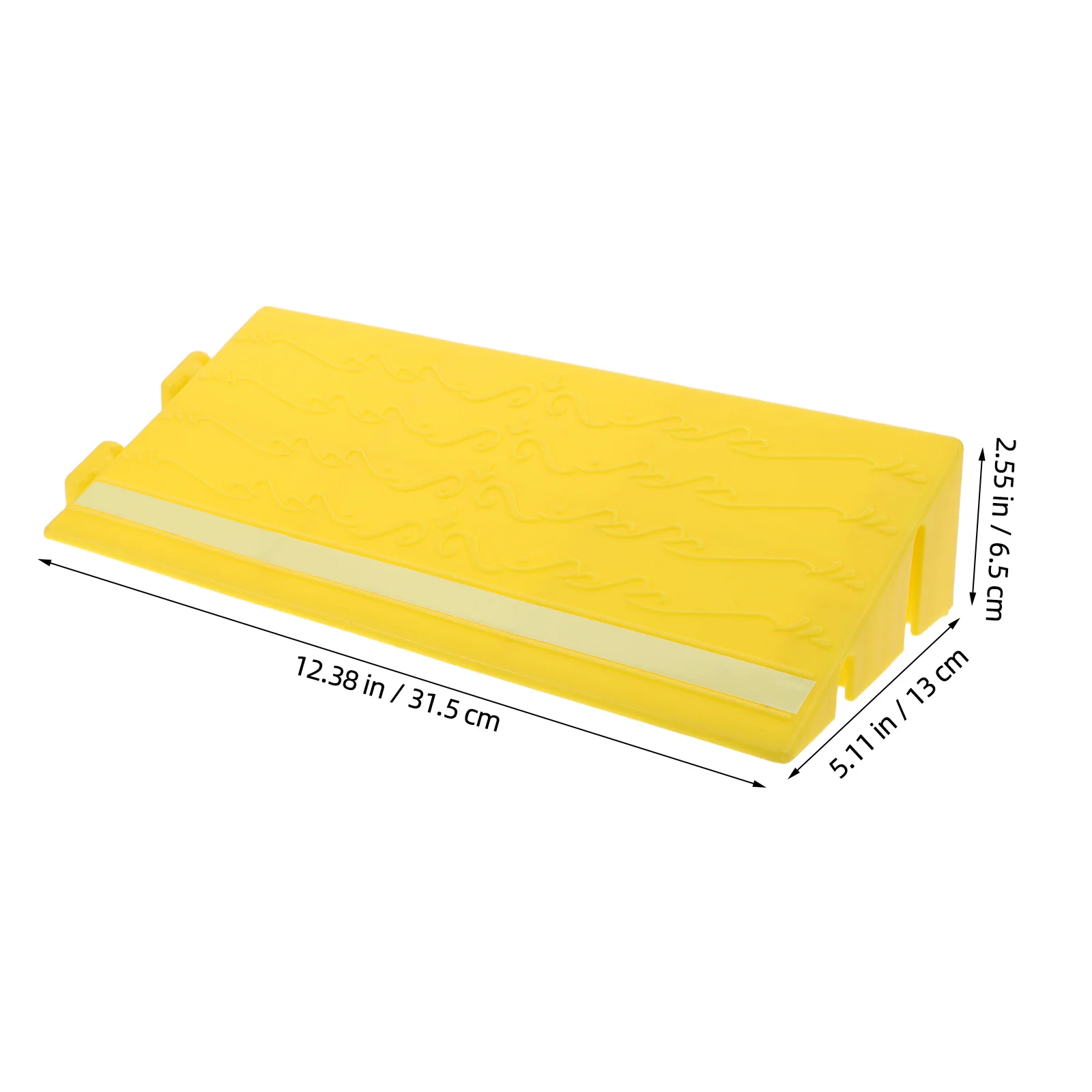 Alas Pijakan Fluorescent Threshold Ramp 12.38X5.11 Anti-Selip Untuk Pintu, Tangga, Transisi, Robot Vacuum, Penggunaan Dalam Ruangan