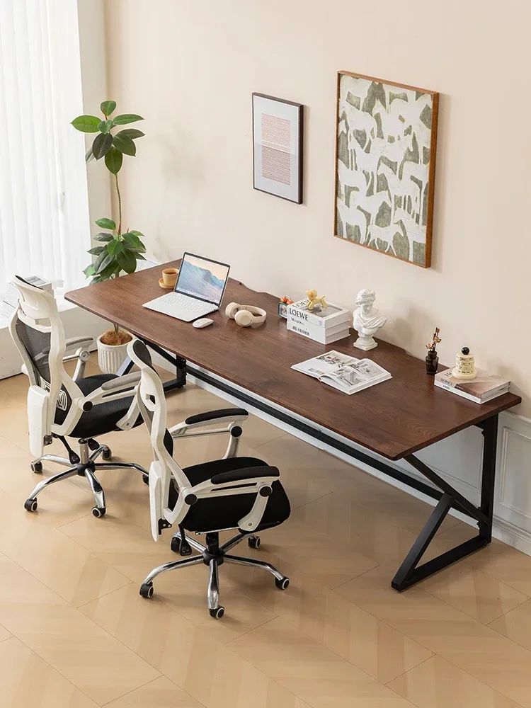 Dining Table Solid Wood Black Red Oak Walnut Home Living Sturdy Durable Easy Assembly Stable Construction Heavy Duty