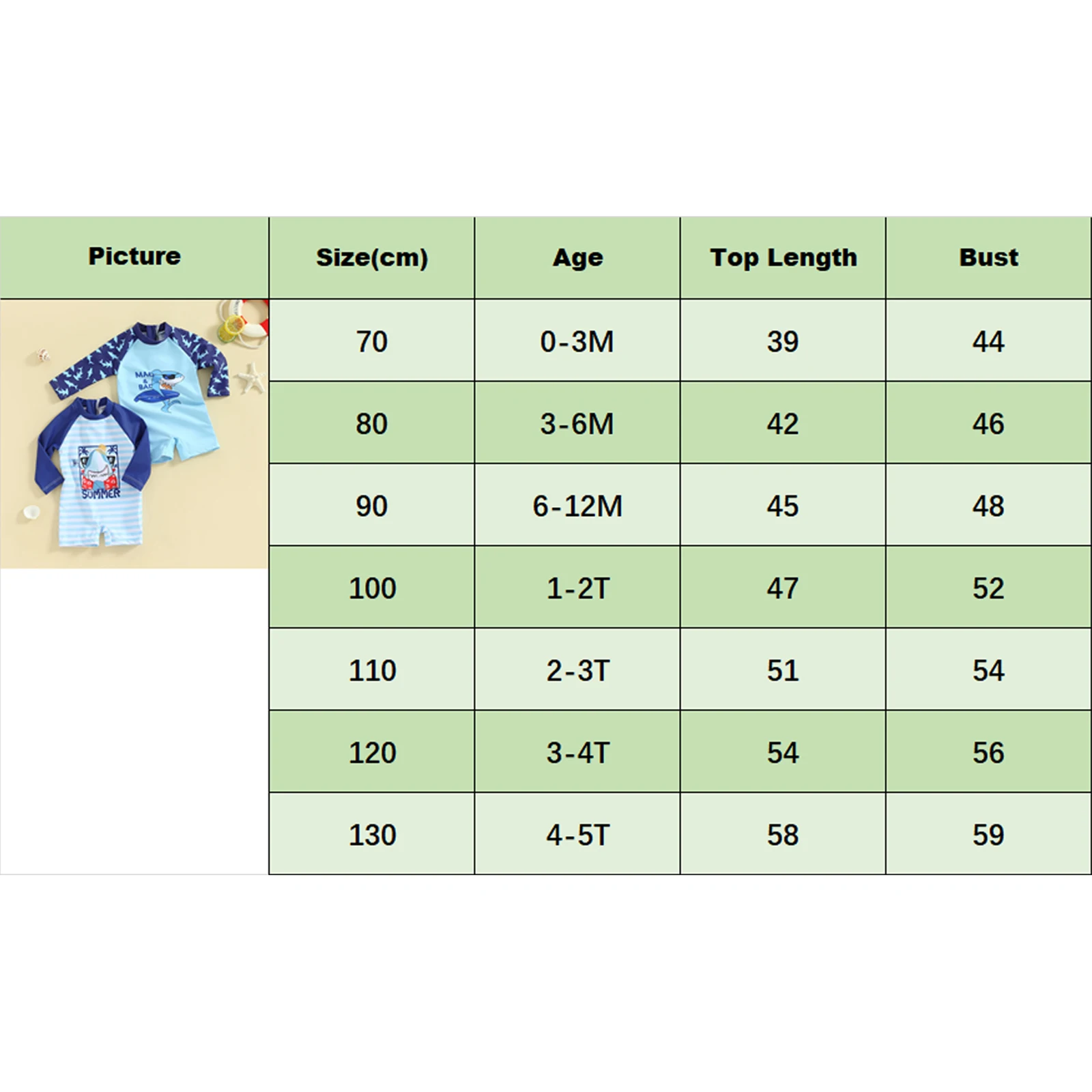 Kids Boys Summer Swimwear Casual Whale Print Long Sleeve Monokini Swimsuit Beachwear Bathing Suit