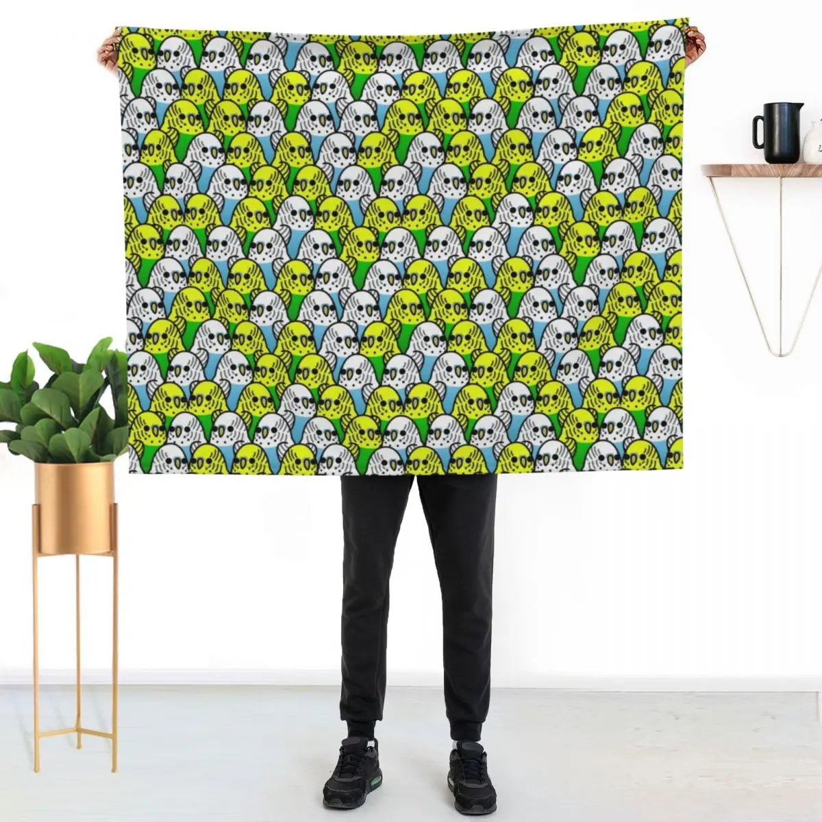 Too Many Birds! - Budgie Squad 1 Throw Blanket Soft Big Heavy for sofa Sleeping Bag Multi-Purpose Furrys Blankets
