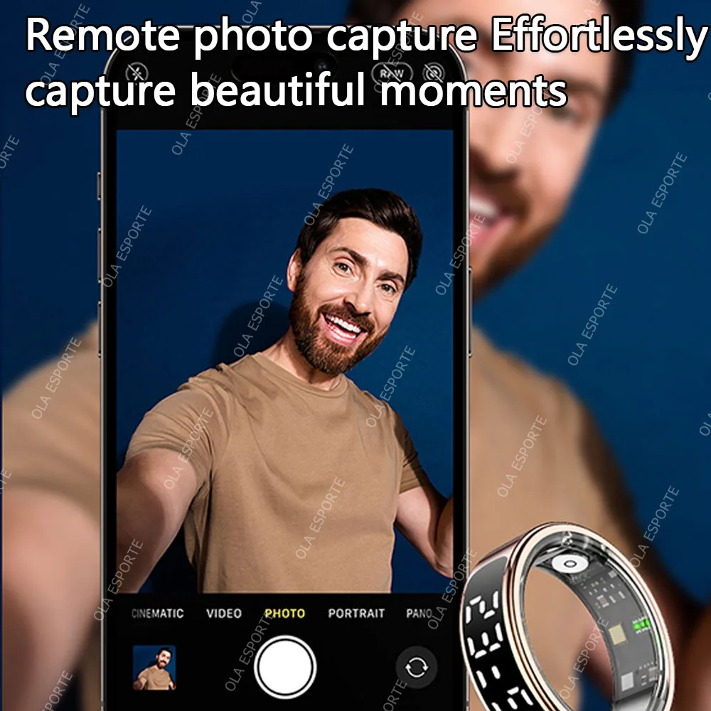 Nouveau R13 anneau intelligent hommes femmes écran d'affichage geste glisser vidéo Smartring étanche fréquence cardiaque moniteur de sommeil anneaux 2025 nouveau