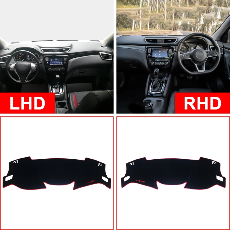 Auto Dashboard Zonnescherm Cover Instrument Bureau Anti-Slip Mat Voor Nissan Qashqai J11 2014 2015 2016 2017 2018 2019 2020 Accessoires