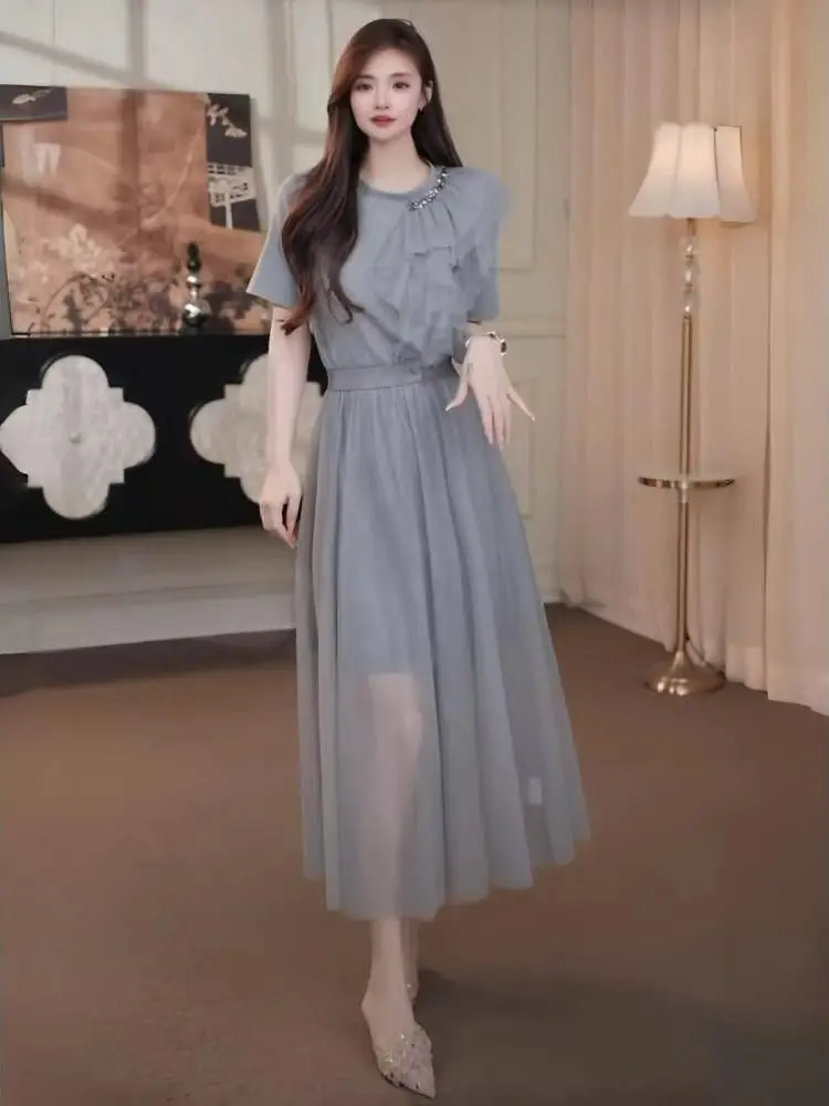 

Faionable T-shirt And Me Комплект юбки больших размеров для женщин Ele Age-Defng Sli Outfit Подходит для тяжелых женщин до ...