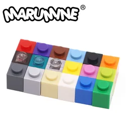 Marumine 150PCS 1x1 Dots Building Bricks MOC Blocks 3005 City Parts DIY Educational Construction Accessories Toys For Kids