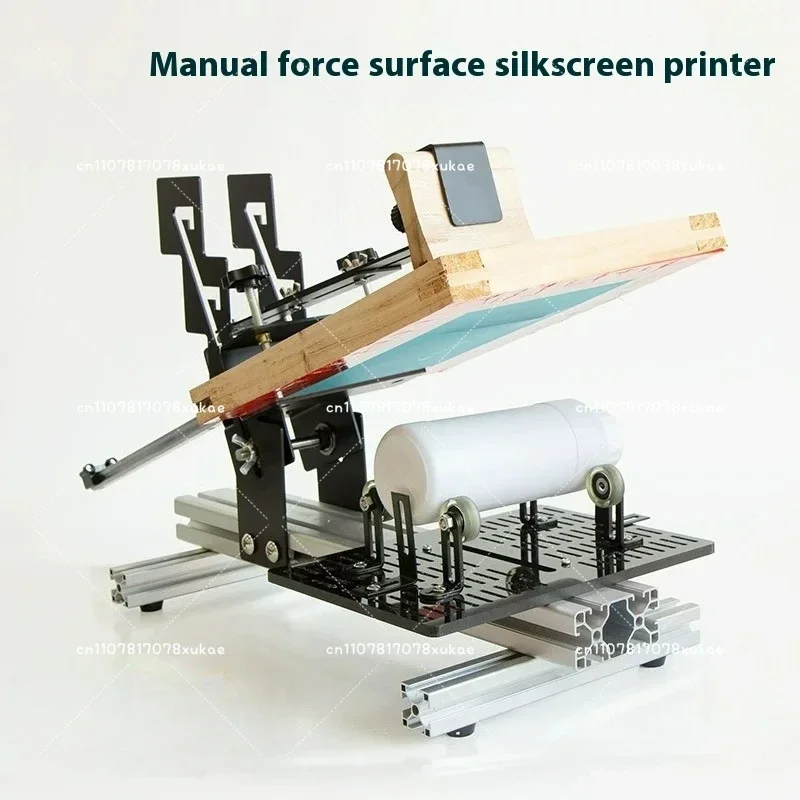 Manual Curved Screen Printing Machine Is Suitable for Printing Cylindrical Objects (cups/bottles/tubes) with A Diameter 1.3-27CM
