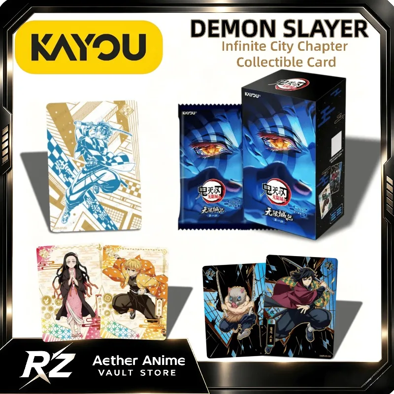 Tarjeta Coleccionable Oficial KAYOU de Demon Slayer: Kimetsu No Yaiba, Castillo Infinito, Tarjeta de Kamado Tanjiro, Mercancía de Anime