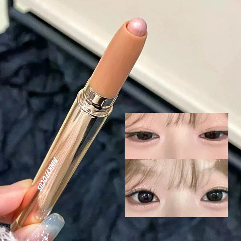 コンパクトな 3D グリッター アイ ペンシル パール光沢のあるアイ コンターを明るくする 手頃な価格の化粧品