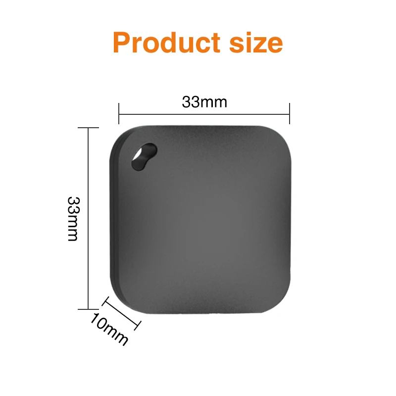 Mini Bluetooth Key Finder Works with iOS Find My APP Global Network Smart Tag Tracker for IOS 14.5 System Item Locator for Bags