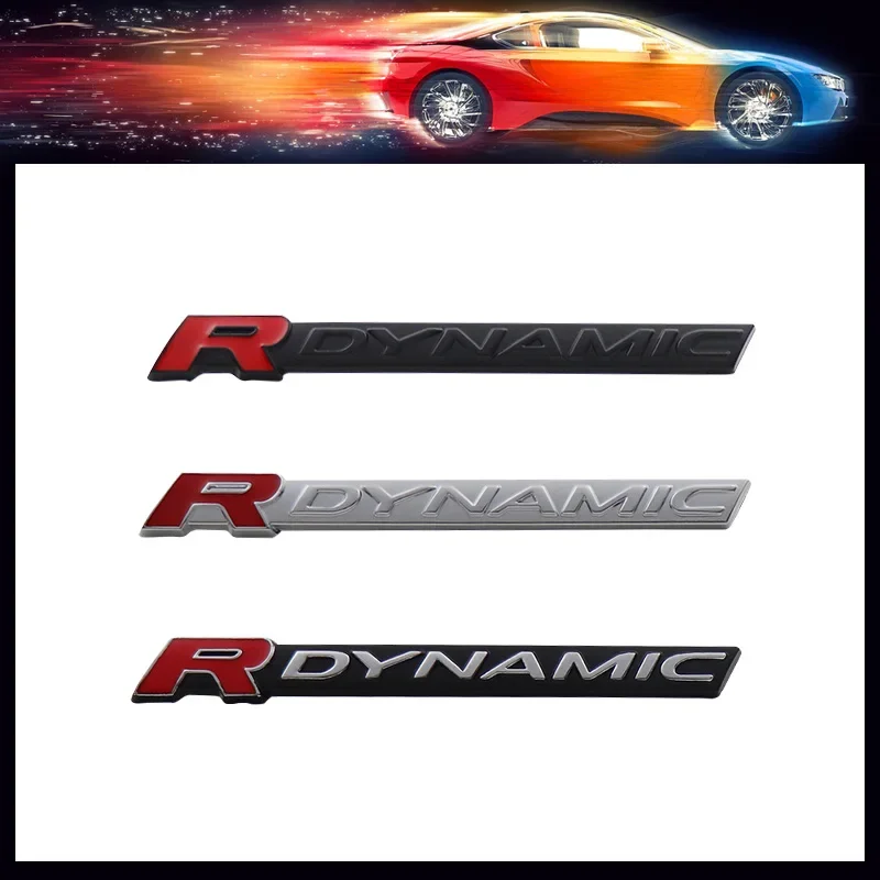 3D Car Styling R DYNAMIC RDYNAMIC for Discovery Freelander Defender 3 Fender Rear Decal Emblem Badge Sticker