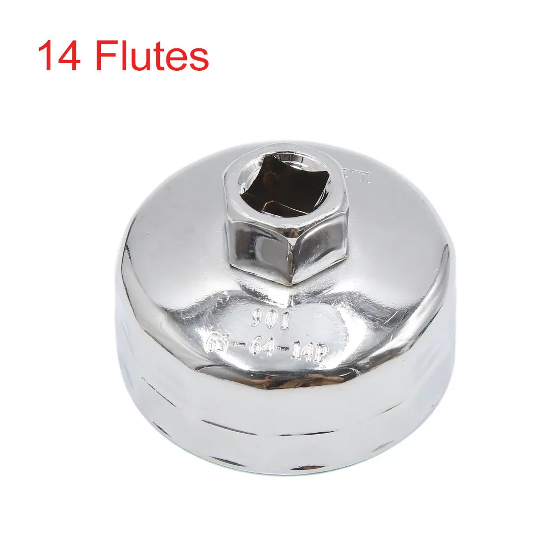 

uxcell 14 Flutes 64mm Inner Dia Stainless Steel Car Oil Filter Wrench Cap Tool Remover