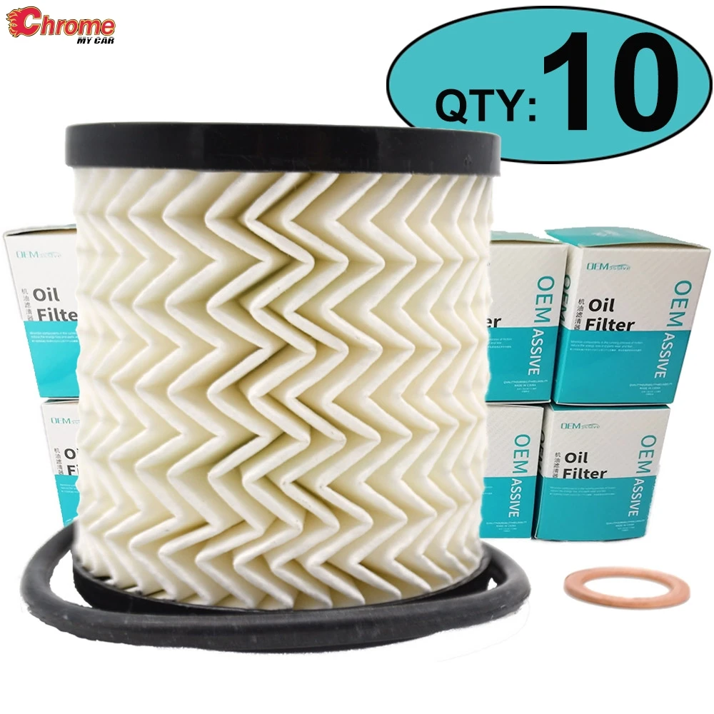 Ten(10) 11427622446 Oil Filter For Citroen Xsara Fiat Scudo Mitsubishi Outlander Volvo V70 Peugeot 208 301 508 607 Bipper Expert