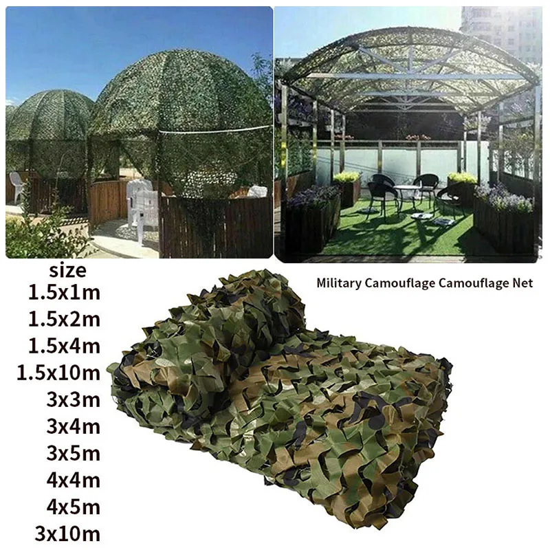 Multi-Purpose Camo Netting Durable Camouflage Net for Hunting Camping Party Decoration