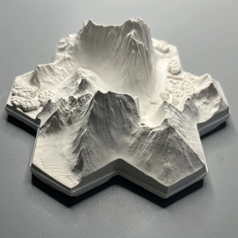 Creative mountain snow mountain micro landscape home desktop art small ornaments birthday gift memorial gift