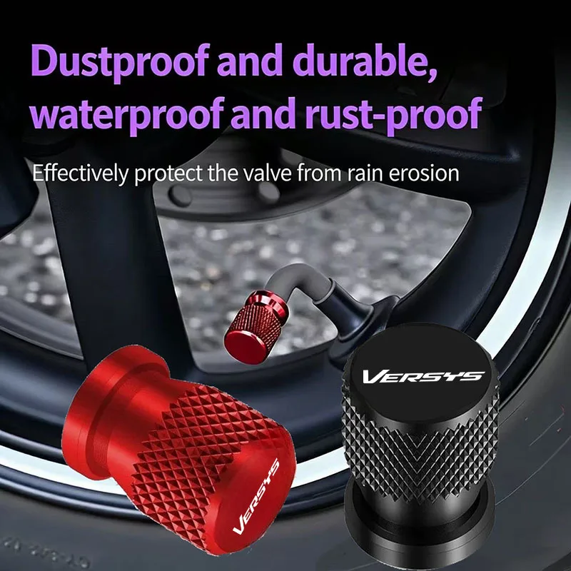 

For Versys 650 1000 X300 300X VERSYS1000SE 2020 2021 2022 2PCS Motorcycle Accessories Wheel Tire Valve Stem Caps Cover