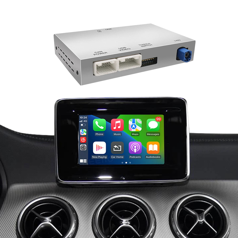 Draadloze CarPlay Android Auto Mirror Link GPS AirPlay decodermodule voor Mercedes Benz A-Klasse W176 CLA GLA NTG4.5 4.7 systeem - afbeelding 2