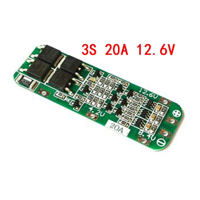 1S 2S 3S 4S 3A 20A 30A Li-Ion Lithium Batterij 18650 Charger Pcb Bms Bescherming Boord voor Boor Motor Lipo Mobiele Module 5S 6S