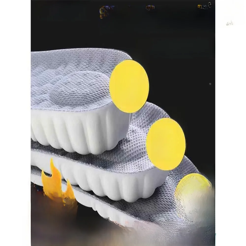 2026 New Women's Shoe Insole Latex High Density Super Soft Thick Sports Shock Absorption Breathable Long Time Standing