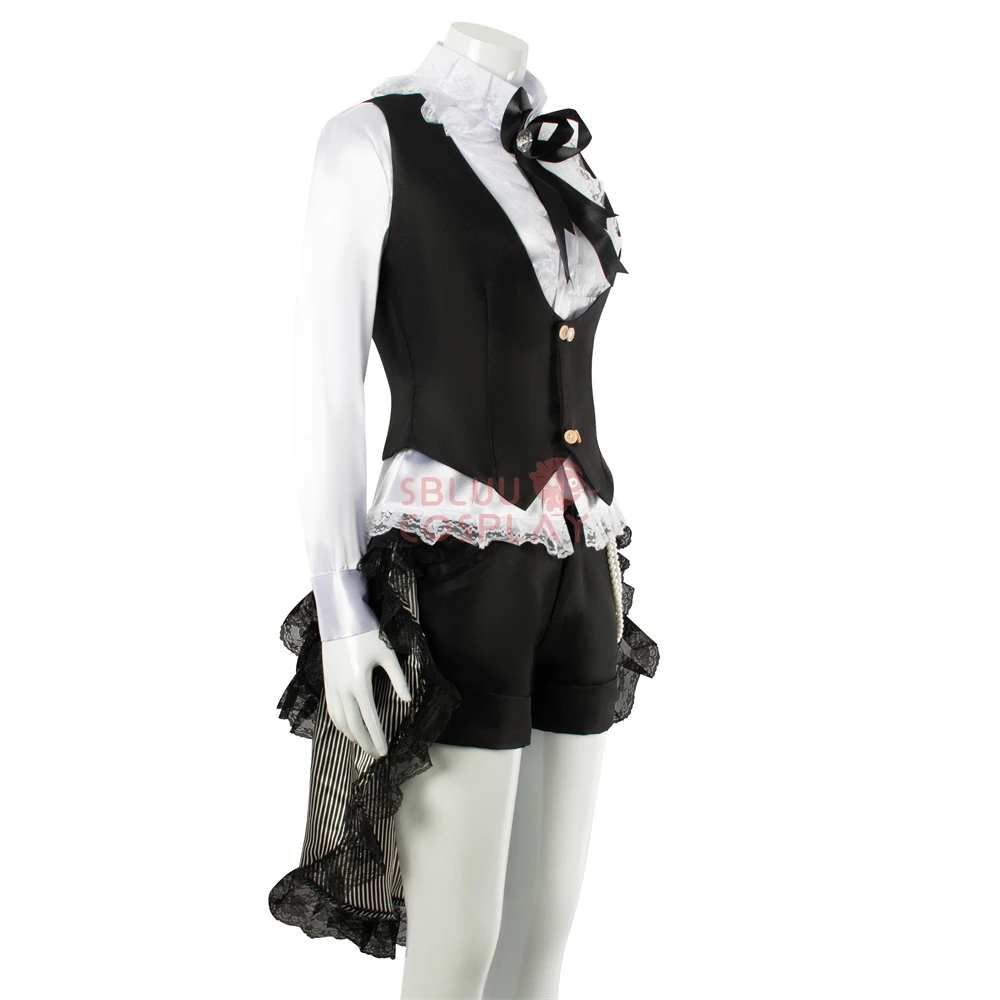 SBluuCosplay Black Butler Ciel Phantomhive Cosplay Costume Book of Circus Uniform Suits with Socks Custom Made