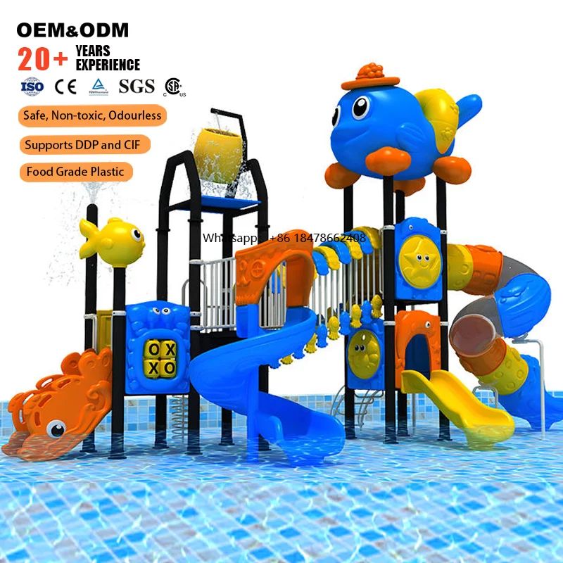 

Best Selling Outdoor Playground Water House Excellent Quality HDPE Slides Children Entertainment Slide Waterpark Water Slide