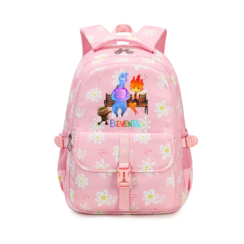 

Disney Elemental Kids School Bag Cute Backpack for Girls Children Kawaii Waterproof Backpacks Teenage Large Capacity Book Bag