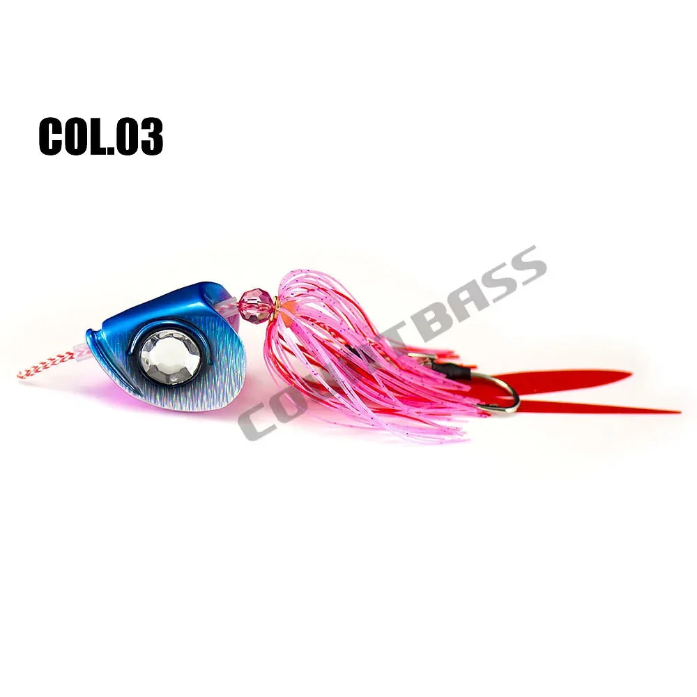 Countbass 100g Ultimate 슬라이더 지그 타이 고무 카부라 바닥 Madai Rigged Assist Hook 오징어 스내퍼 싱커 낚시 미끼