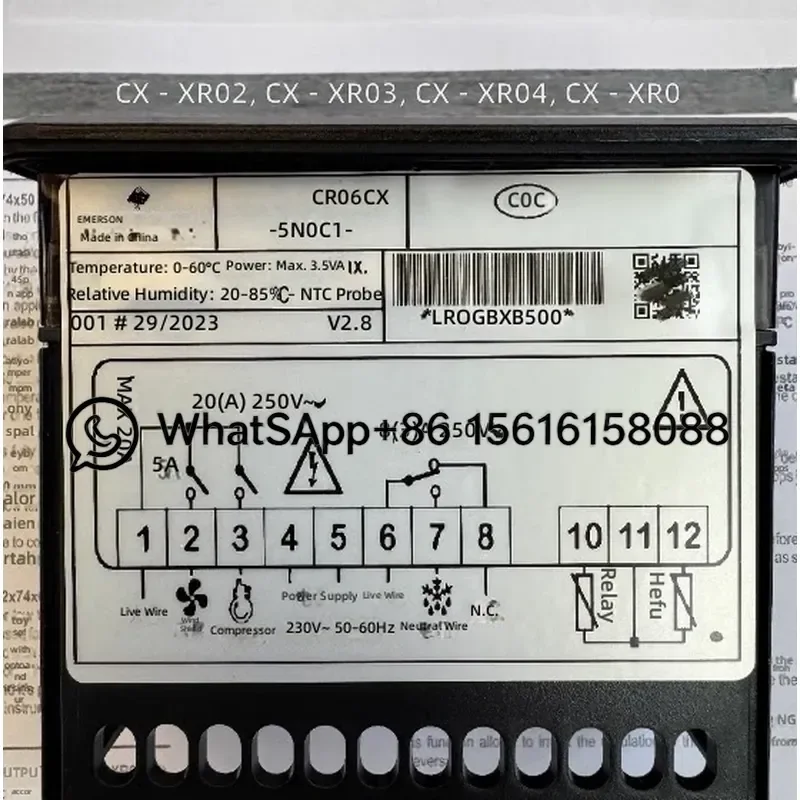 Copeland Dixell Elf Electronic Thermostat CR02CX-5N0C1 CR06CX-5N0C1 Digital Temperature Controller Refrigeration Parts HVAC