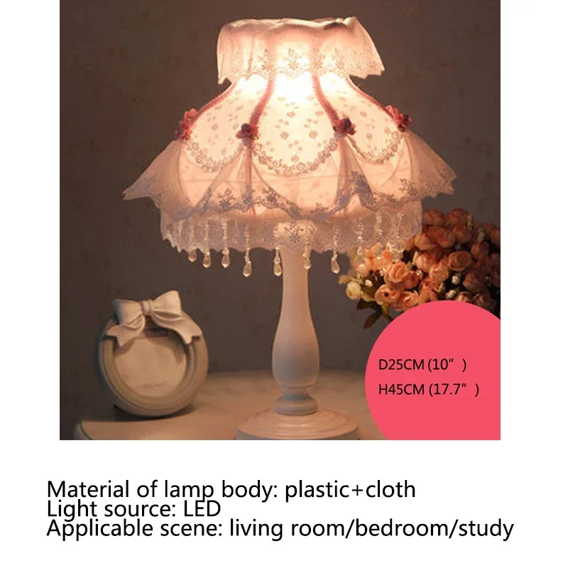 Lampada da tavolo dimmerabile contemporanea luce a LED creativa per scrivania decorazione calda e romantica comodino per camera da letto per bambina