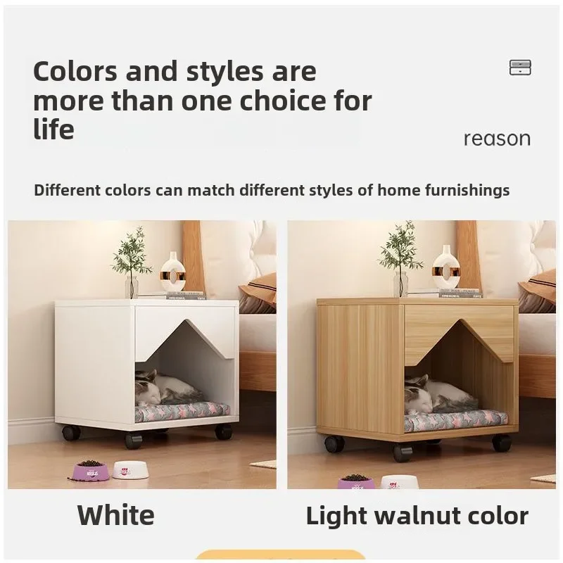 HOT Bedside Table, Pet, Storage, Integrated, Cat Box, Simple, Universal In All Seasons, Kennel, Cat Cabin, Bedroom