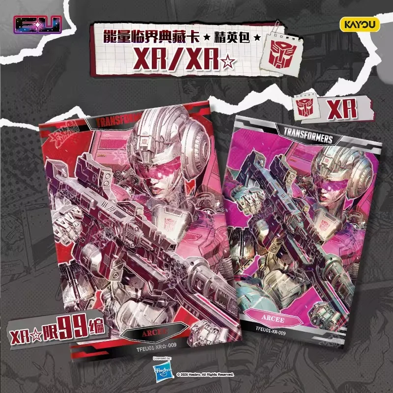 KAYOU Authentieke Nieuwe Transformers Card Energy Critical Edition Collector's Card Elite Pack Anime Merchandise Kindercadeau
