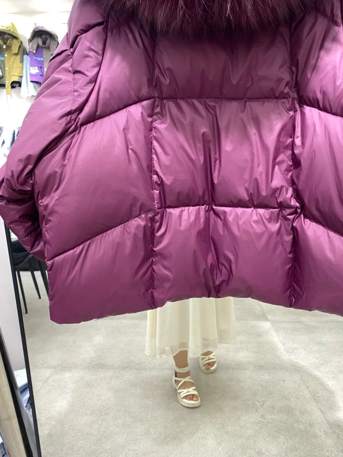 Winter High End Natural Large Fur Collar Down Jacket Female Hooded Warm Thick Parker Jacket Women White Duck Down Loose Outwears