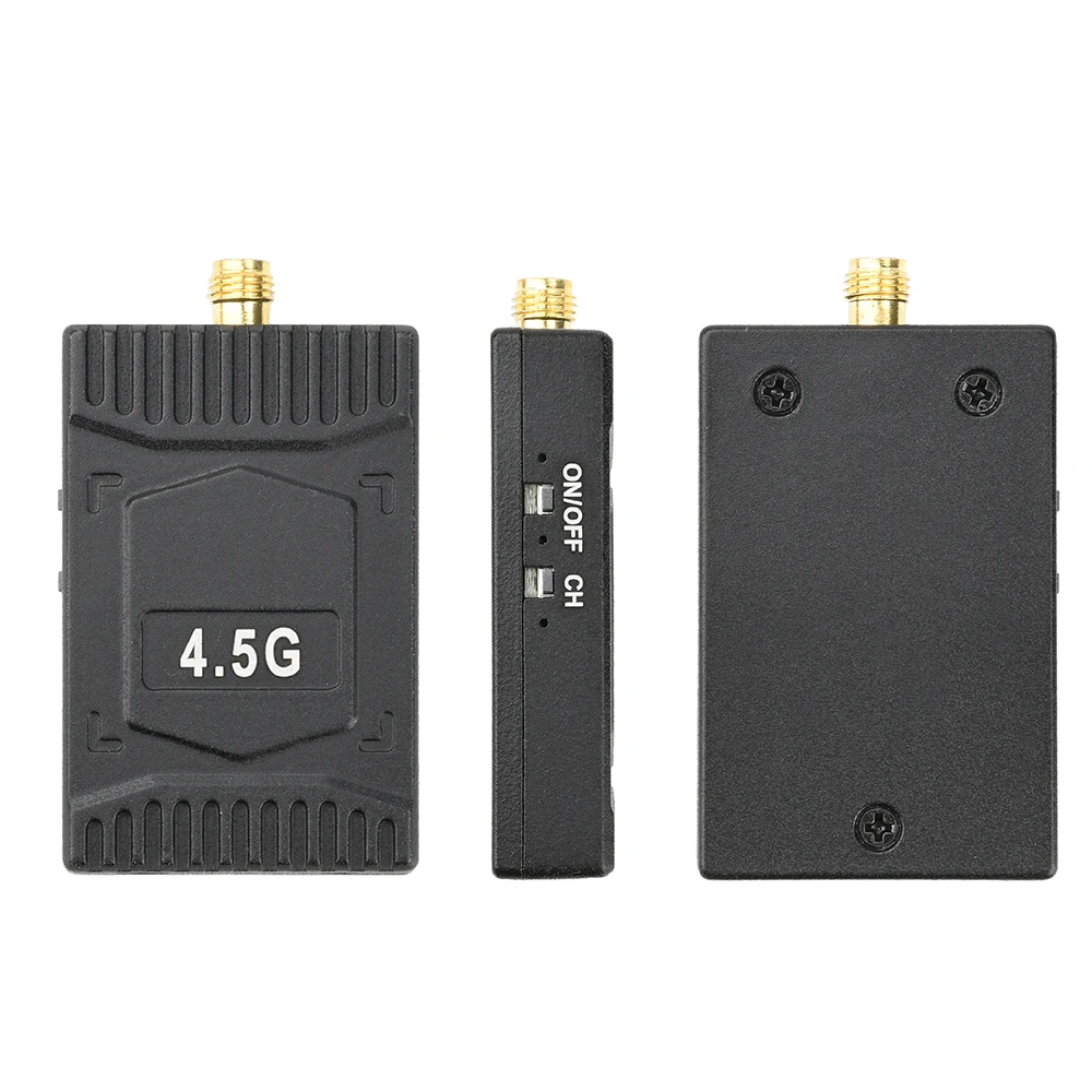 

VTX 4.5G Image Transmitter Receiver 16CH FPV Long Distance Transmission Aerial Wireless Audio and Video Transmitter Receiver