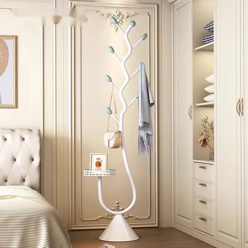 French Style Metal Coat Rack Modern Simple Single Rod Clothes Hanger for Living Room Bedroom