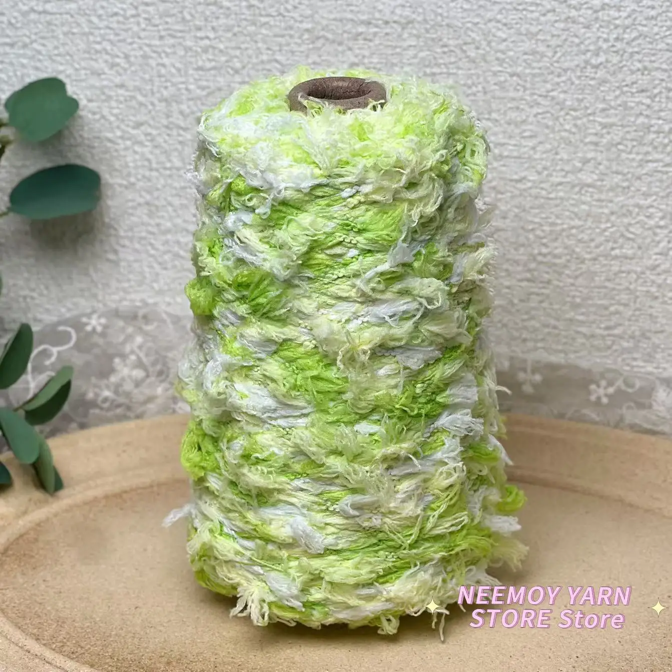 250g/drum Fish Tail Yarn Small Ponytail Yarn Bean Thread Fine Thread Hand Woven Scarf Hat Soft and Fancy Yarn Crochet Thread