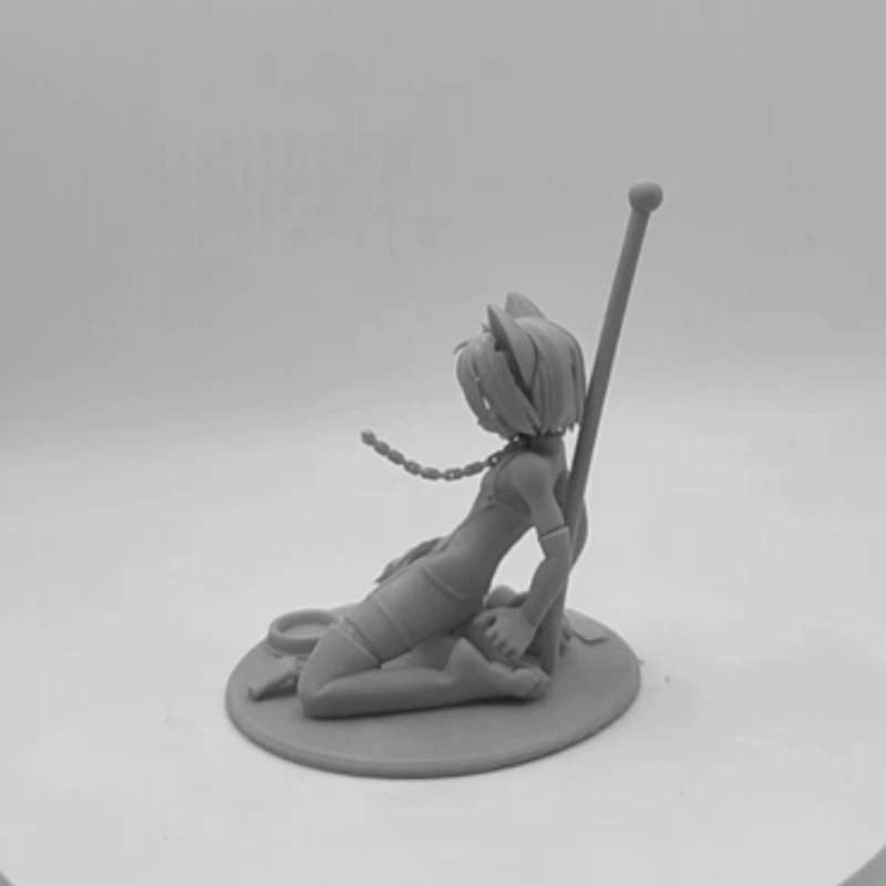 Anime 1/24 scale resin figure assembled model kit dog female unpainted and unassembled spot miniature diorama