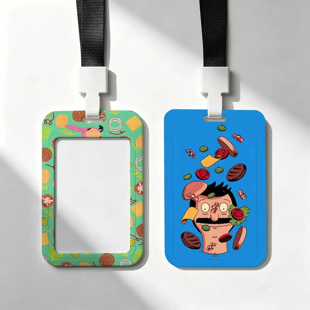 B-Bobs B-Burger Trendy Luxury ID Card Holder Lanyard Gift Men And Women For Gift Daily Life