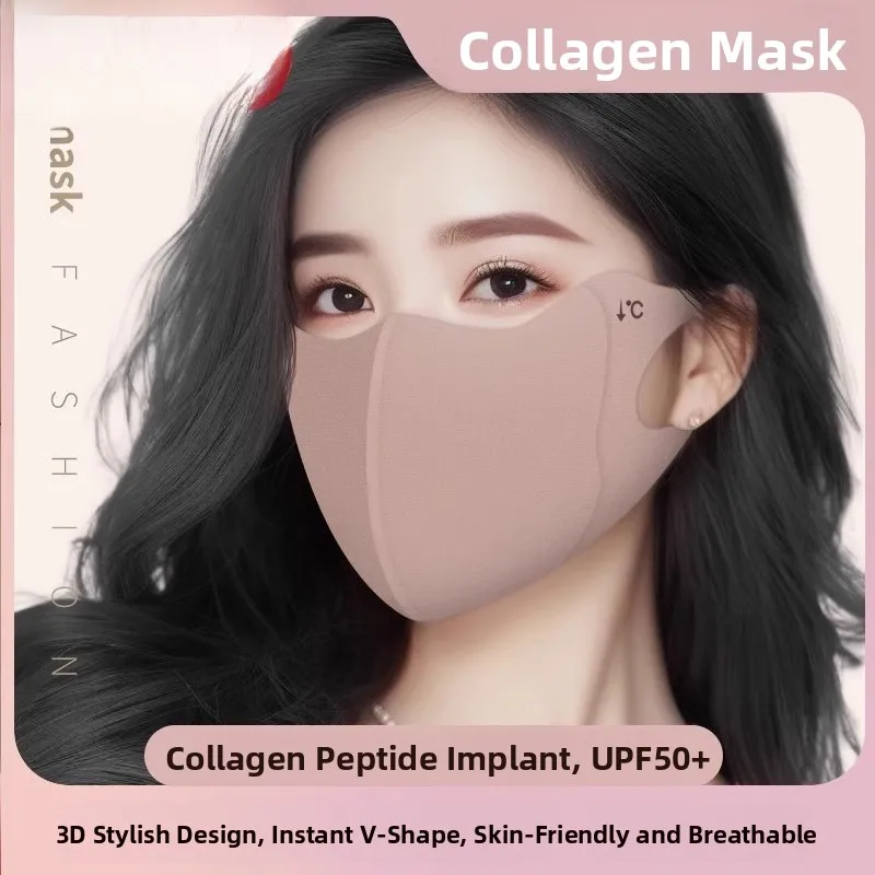 

Women's High Aesthetic Sun Protection Mask 2025 New Style UV Protection Breathable 3D Seamless Eye Protection Face Shield