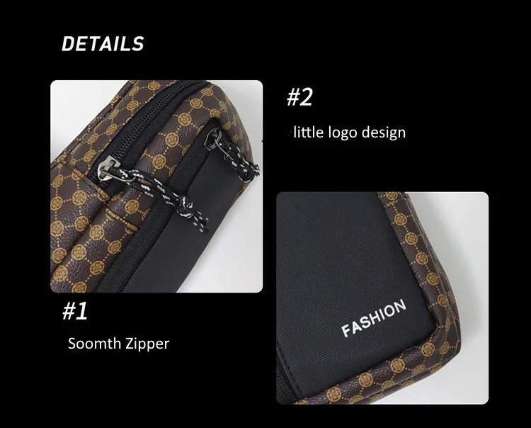 Men's Chest Bag Small Fashion Personalized Casual Shoulder Bag Versatile Men's Crossbody Bag