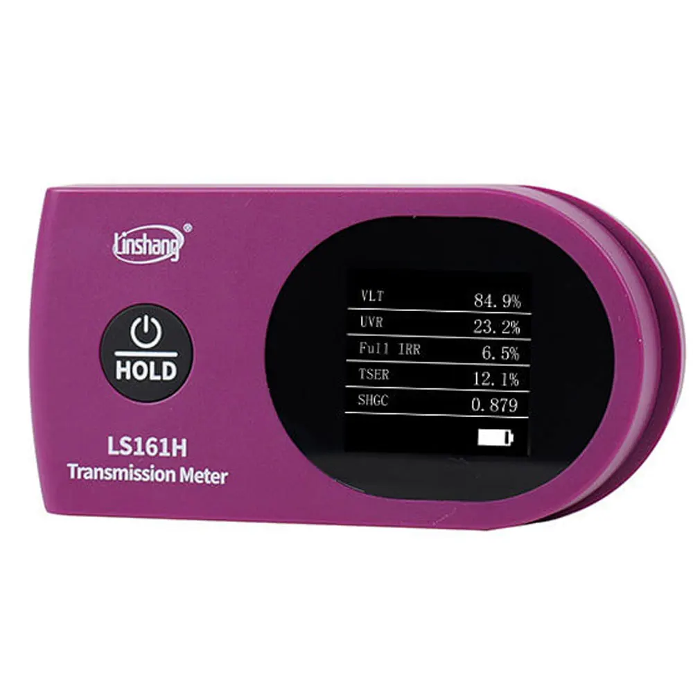 

LS161H Solar Film Transmission Meter Measure SHGC and TSER UV rejection rates, and visible light transmittance meter