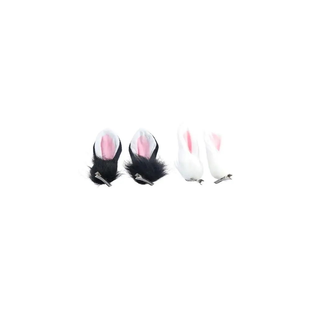 

Barrettes Headwear Plush For Girls Bunny Ear For Children Korean Style Hairpins Rabbit Ear Hairpins Hair Accessories Side Clip