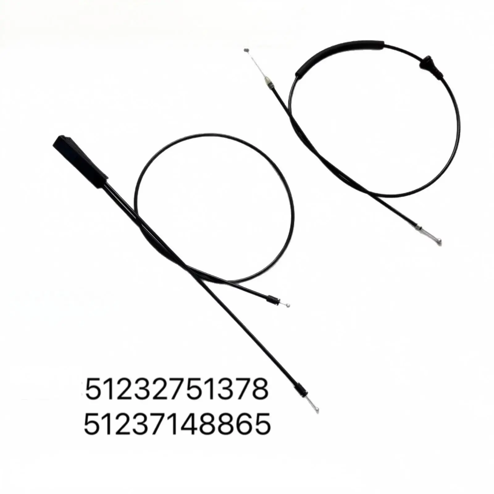 Hood Latch Release Cable 51232751378 51237148865 Replacement For Mini Cooper R55 2007-2015 Hood Latch Release Cable Set