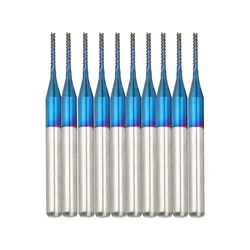 10szt 1mm Frez z węglika wolframu Frez trzpieniowy stożkowy do kukurydzy Frez CNC do drewna Metal Narzędzie do frezowania PCB