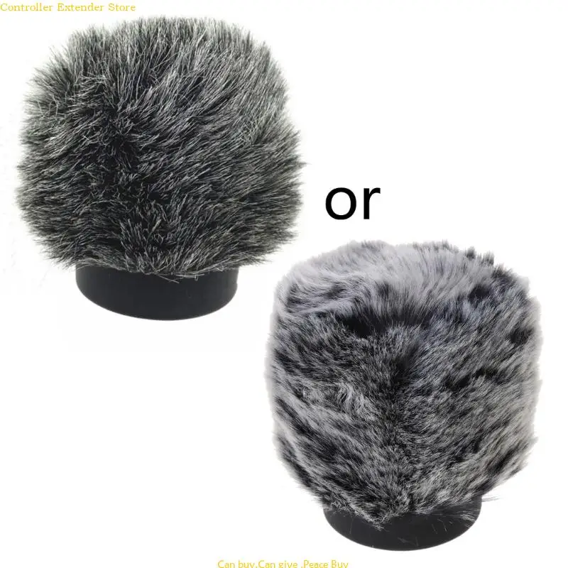 

Outdoor Artificial Fur Wind Microphone Cover Muff Windscreen Deadcat Replacement For Rode Go II Microphone