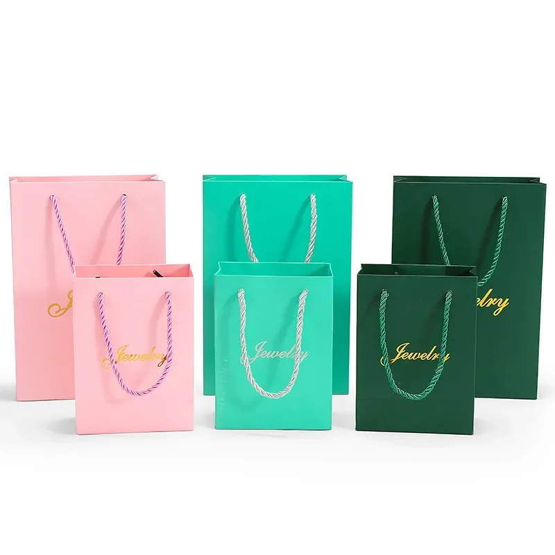 10 PCS Jewelry Box Bag Jewelry Box Tote Bag Gift Packaging Can Be Printed LOGO Bag in Stock