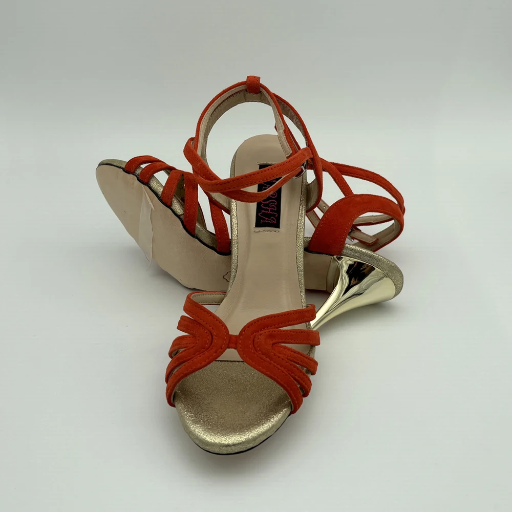 Beautiful  Argentina Tango Shoes Leather Hard Sole  Party Shoes Shipping Free   Flamico Shoes 7.5cm 9cm Heel available view 3