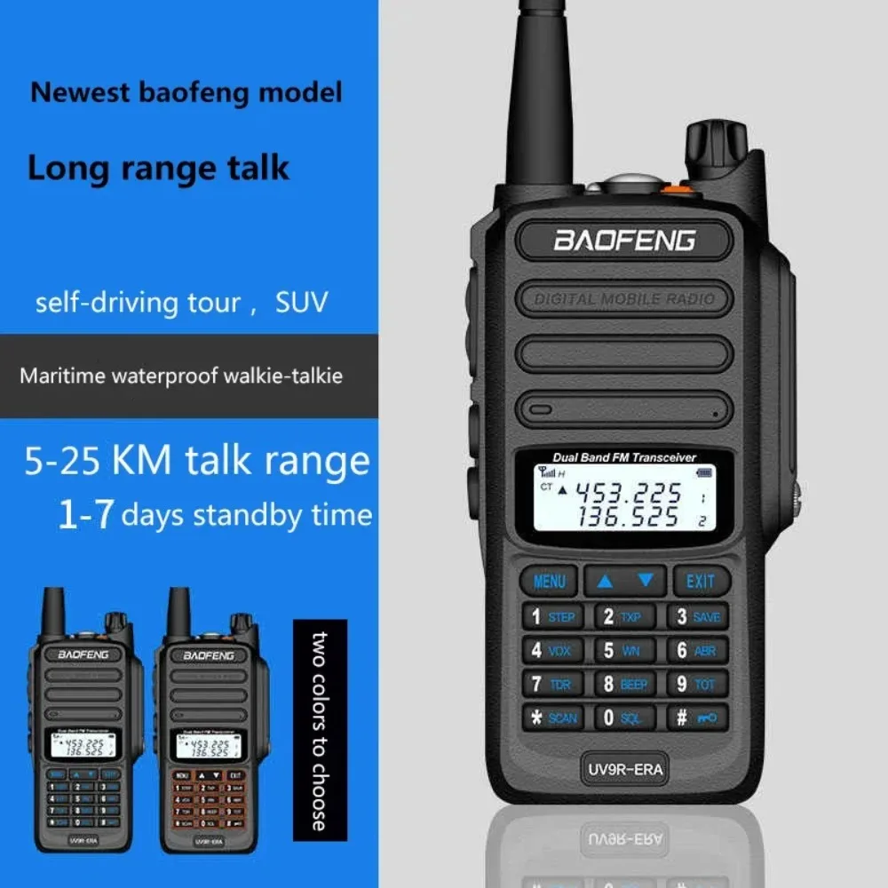 Baofeng 2025 IP68 방수 uv 9r plus 20w ERA 워키 토키 장거리 30km 자동차 cb 햄 라디오 hf 송수신기 UHF 라디오 방송국